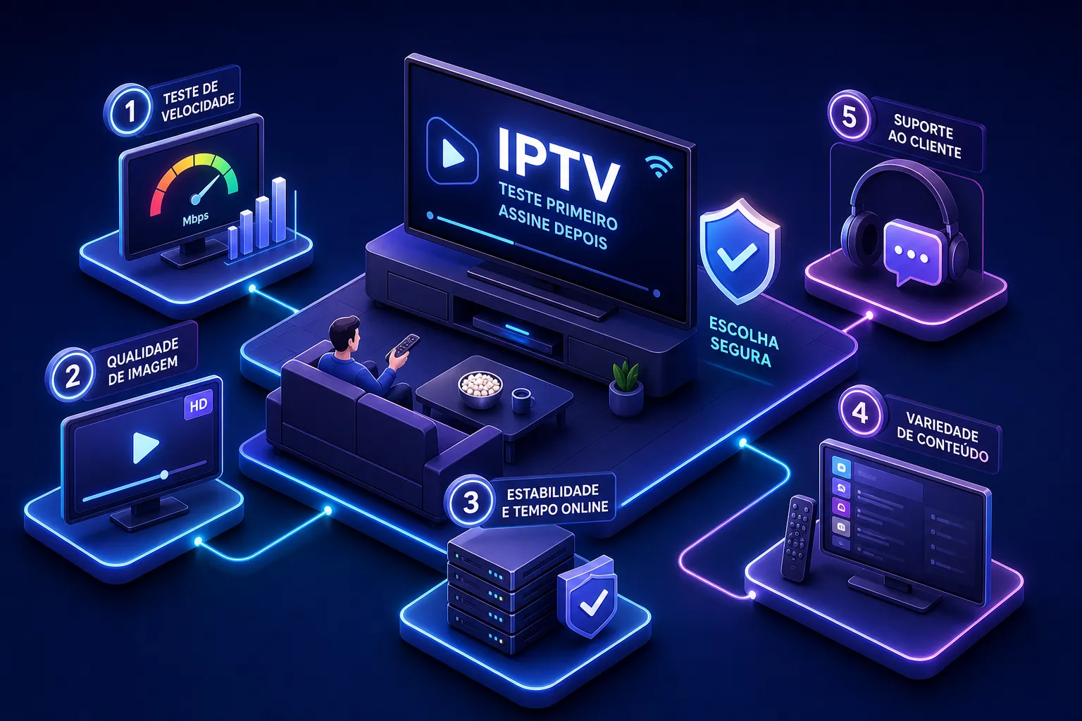 5 Formas de Testar IPTV Antes de Fechar Qualquer Plano Você pagou por um plano de IPTV, instalou tudo com expectativa