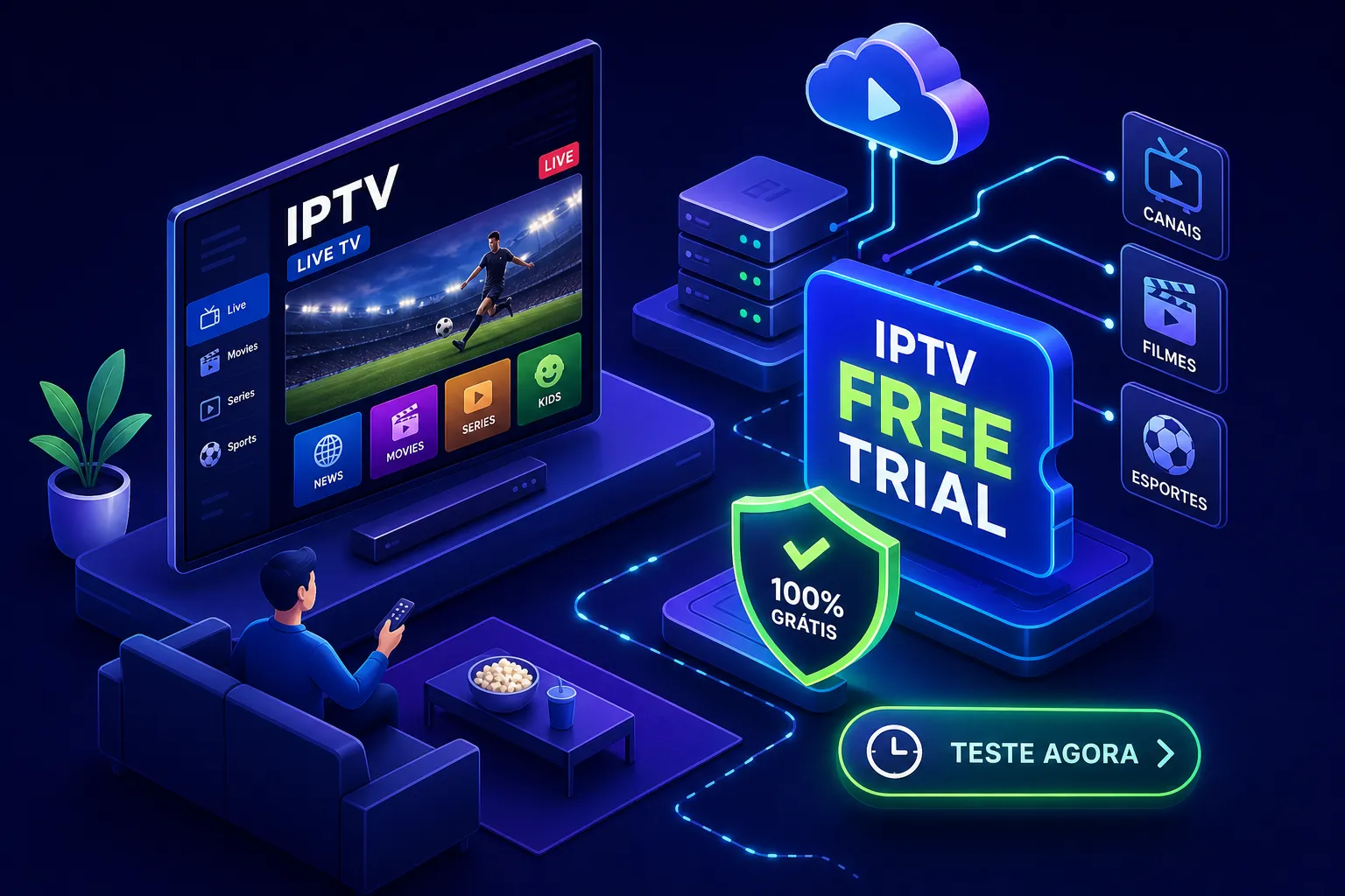 Como Conseguir um Teste de IPTV Gratuito em 2026