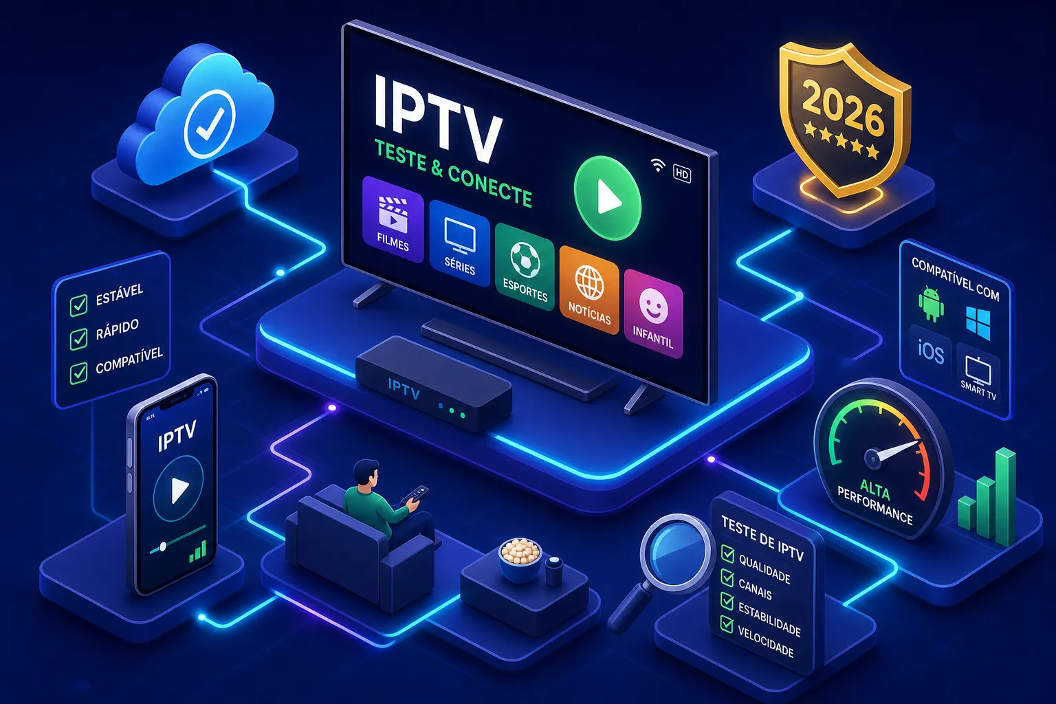 Os Melhores Apps para Teste de IPTV no Brasil em 2026