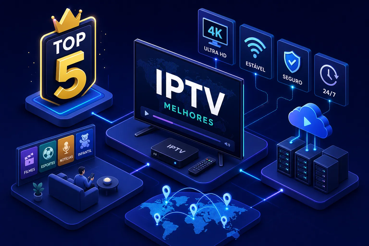 Top 5 Melhores IPTV de 2025 para Assinar